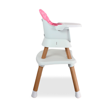 Silla Para Comer Baby Elite Dinner Rosada 5 en 1 Bebesit